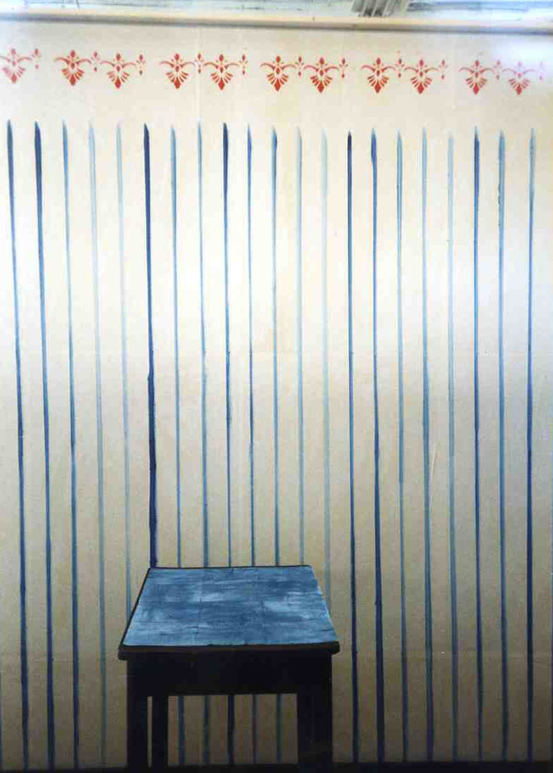 panorama behang staand